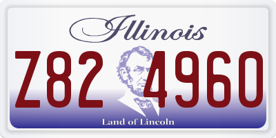 IL license plate Z824960