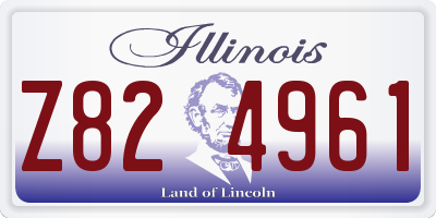 IL license plate Z824961