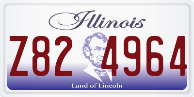 IL license plate Z824964