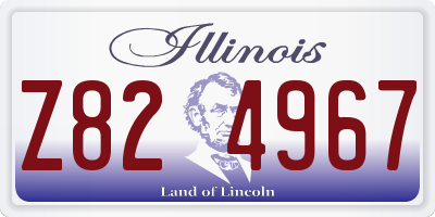 IL license plate Z824967
