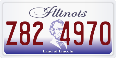 IL license plate Z824970