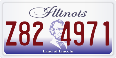 IL license plate Z824971