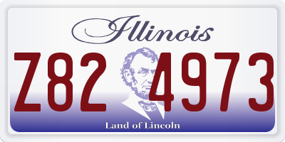IL license plate Z824973
