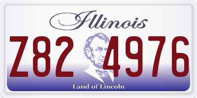 IL license plate Z824976