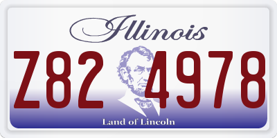 IL license plate Z824978
