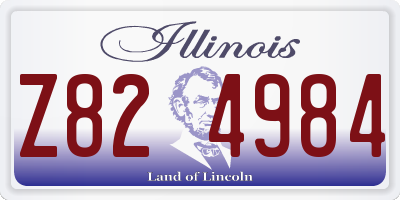 IL license plate Z824984