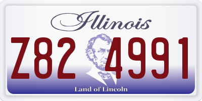 IL license plate Z824991