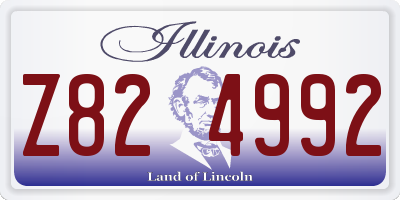 IL license plate Z824992