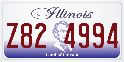 IL license plate Z824994