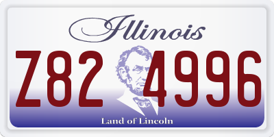 IL license plate Z824996
