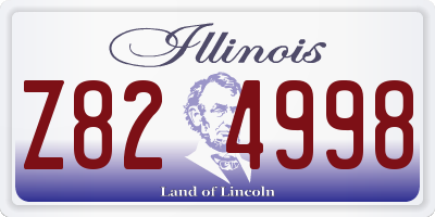 IL license plate Z824998