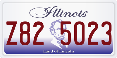 IL license plate Z825023