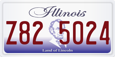 IL license plate Z825024