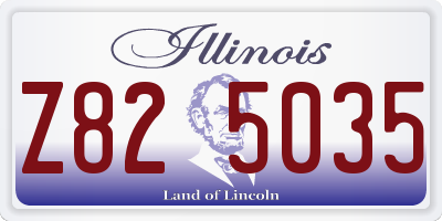 IL license plate Z825035