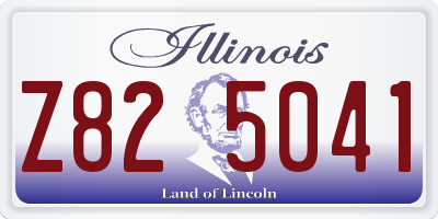 IL license plate Z825041