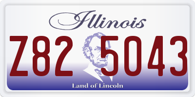 IL license plate Z825043