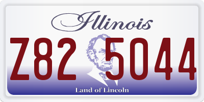 IL license plate Z825044
