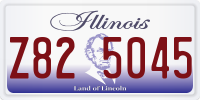 IL license plate Z825045
