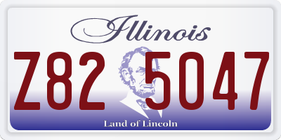IL license plate Z825047