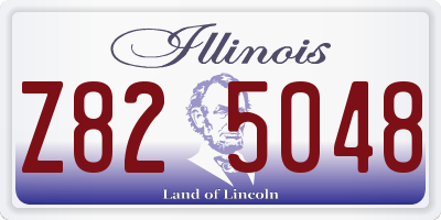 IL license plate Z825048
