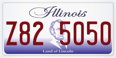 IL license plate Z825050