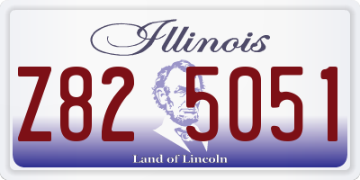 IL license plate Z825051