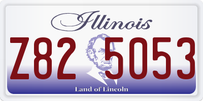 IL license plate Z825053