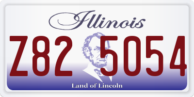IL license plate Z825054