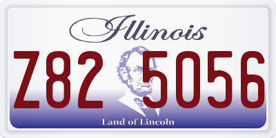 IL license plate Z825056