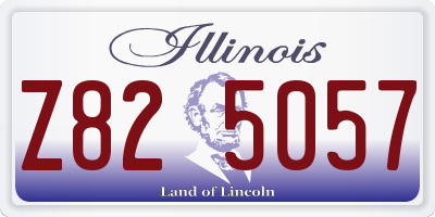 IL license plate Z825057