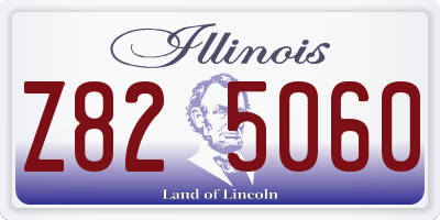 IL license plate Z825060