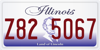 IL license plate Z825067