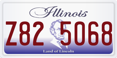 IL license plate Z825068