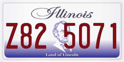 IL license plate Z825071