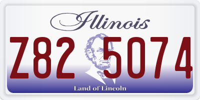 IL license plate Z825074