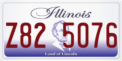 IL license plate Z825076