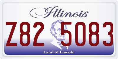 IL license plate Z825083