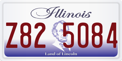 IL license plate Z825084