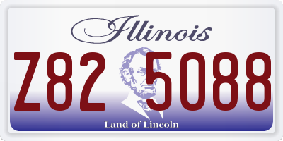 IL license plate Z825088
