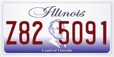 IL license plate Z825091
