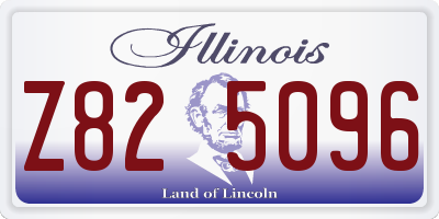IL license plate Z825096