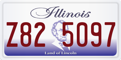 IL license plate Z825097