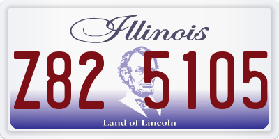 IL license plate Z825105