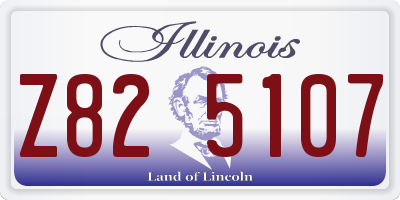 IL license plate Z825107