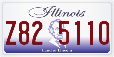 IL license plate Z825110