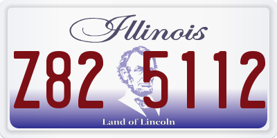 IL license plate Z825112