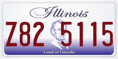 IL license plate Z825115