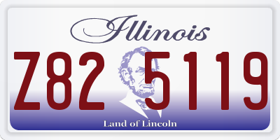 IL license plate Z825119
