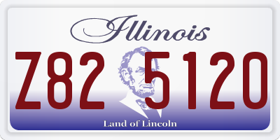 IL license plate Z825120