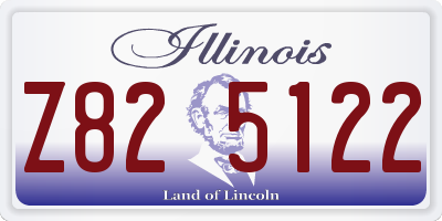 IL license plate Z825122